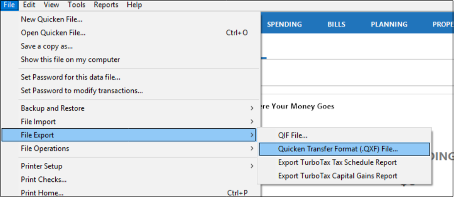 does quicken for windows transfer attachents to quicken for mac